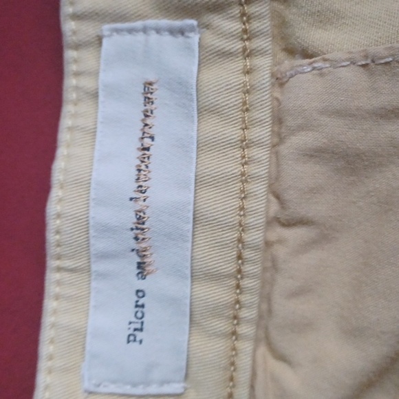 Pilcro and the Letterpress Anthropologie Mustard Yellow khaki pants, sz 26 - Picture 8 of 13